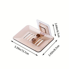 Plastic Wall Mounted Soap Holder Drain Soap Tray
