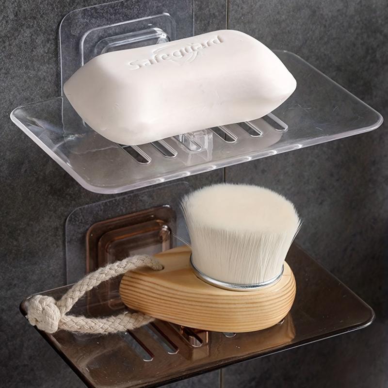 Plastic Wall Mounted Soap Holder Drain Soap Tray