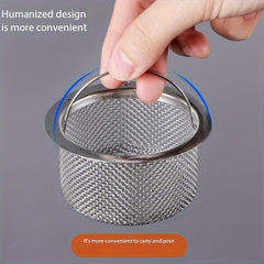 2pcs Sink Strainer With Handle Sink Drain Basket