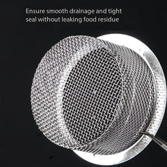 2pcs Sink Strainer With Handle Sink Drain Basket