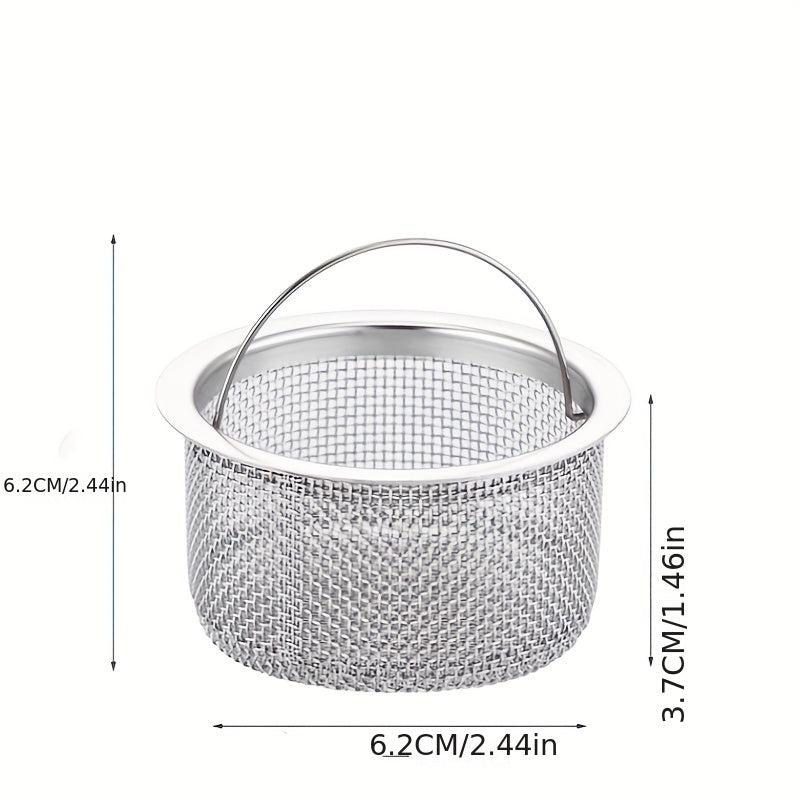 2pcs Sink Strainer With Handle Sink Drain Basket