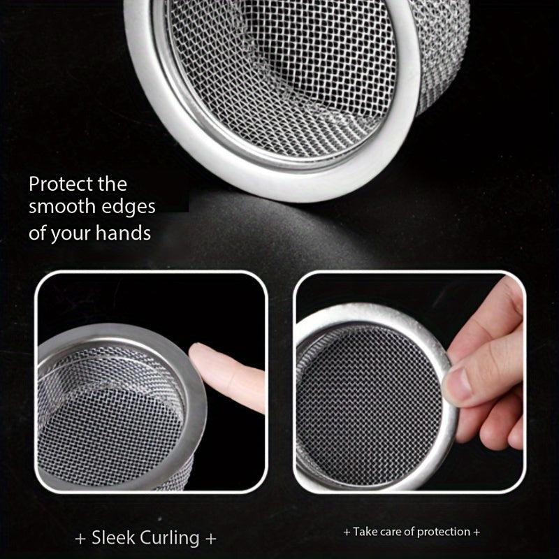 2pcs Sink Strainer With Handle Sink Drain Basket