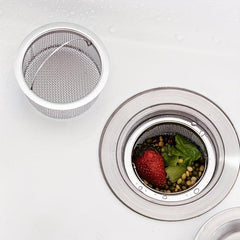2pcs Sink Strainer With Handle Sink Drain Basket