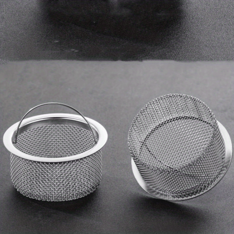 2pcs Sink Strainer With Handle Sink Drain Basket