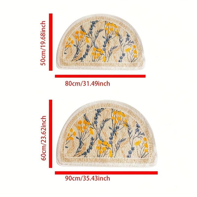 Flower Pattern Bath Rug Soft And Comfortable Bath Mat