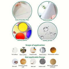 Halloween Toilet Lid Sticker Self Adhesive Wall Decoration