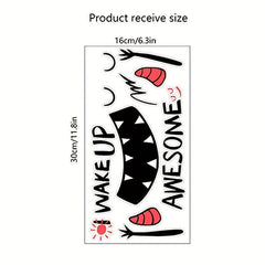Halloween Toilet Lid Sticker Self Adhesive Wall Decoration