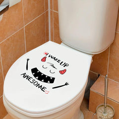 Halloween Toilet Lid Sticker Self Adhesive Wall Decoration