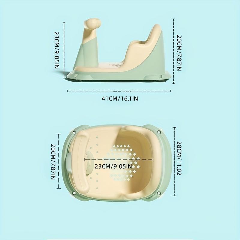 Baby Bath Seat with Non Slip Cushion & Back Support