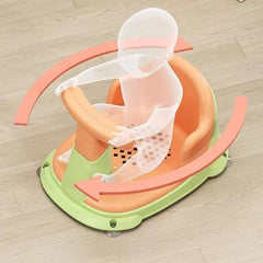 Baby Bath Seat with Non Slip Cushion & Back Support