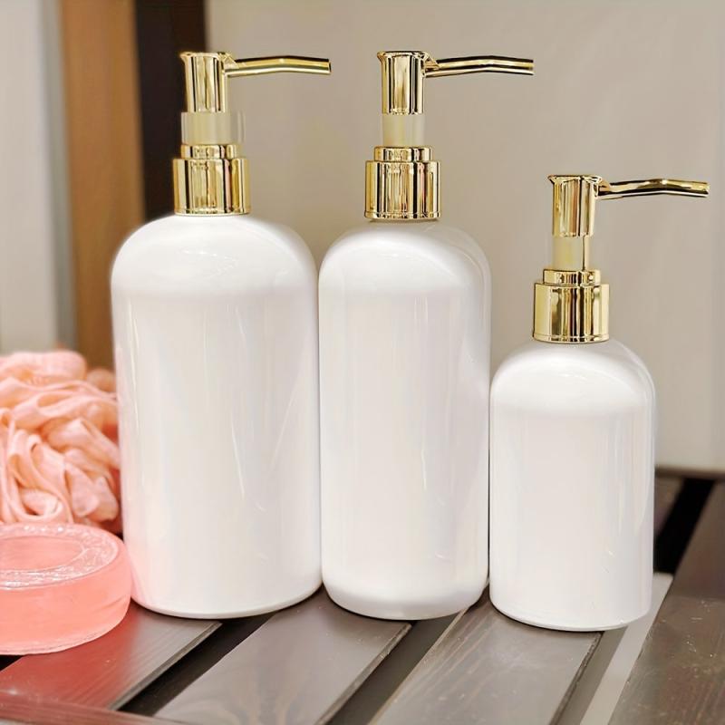 Soap Dispenser Press Type Lotion Bottle Refillable Liquid Dispenser