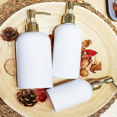 Soap Dispenser Press Type Lotion Bottle Refillable Liquid Dispenser