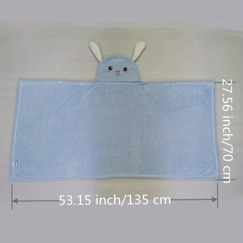 Cartoon Easter Bunny Bath Towel Cape for Kids