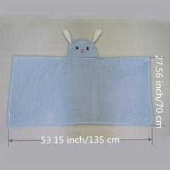 Cartoon Easter Bunny Bath Towel Cape for Kids