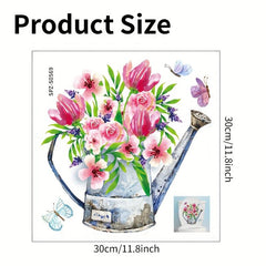 Flower Butterfly Toilet Lid Decorative Sticker Self-adhesive Decal