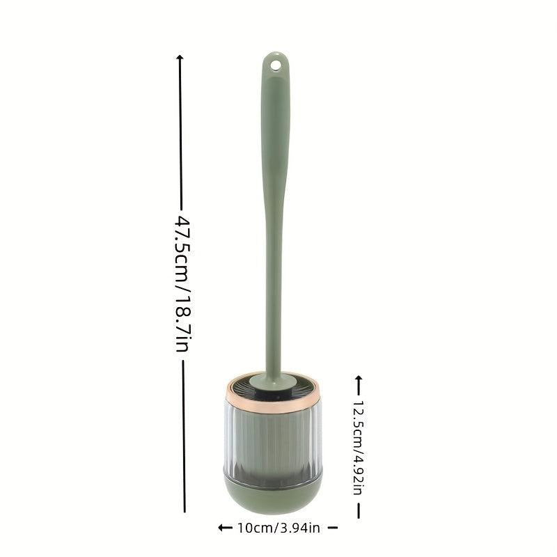Long Handle Toilet Brush Set with Base - Wall Hanging