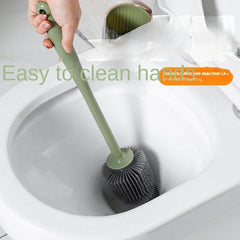 Long Handle Toilet Brush Set with Base - Wall Hanging