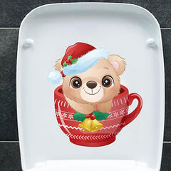 Christmas Toilet Sticker Wall Switch Decoration Decal