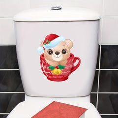 Christmas Toilet Sticker Wall Switch Decoration Decal