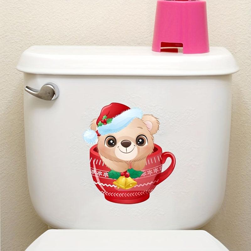 Christmas Toilet Sticker Wall Switch Decoration Decal