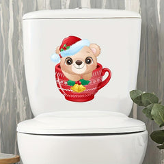 Christmas Toilet Sticker Wall Switch Decoration Decal