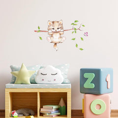Cartoon Cat Wall Sticker Self Adhesive Window Bathroom Decor