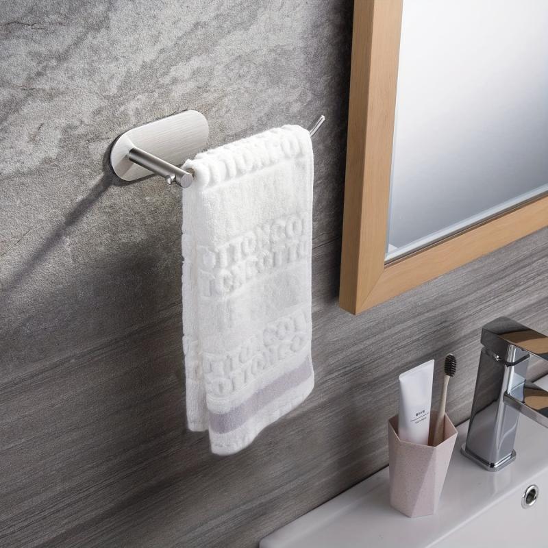 Stainless Steel Towel Bar Shower Towel Rack Wall Mounted Holder
