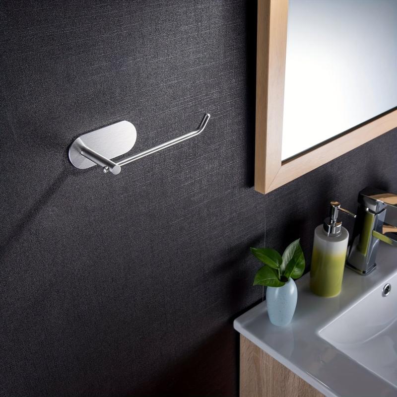 Stainless Steel Towel Bar Shower Towel Rack Wall Mounted Holder