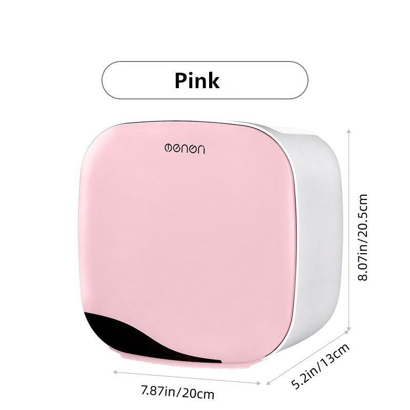 Functional Wall Mounted Toilet Paper Box with Storage