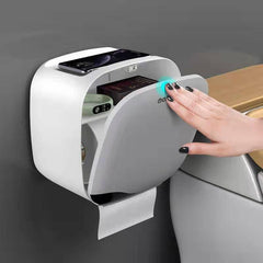 Functional Wall Mounted Toilet Paper Box with Storage