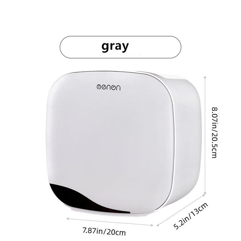 Functional Wall Mounted Toilet Paper Box with Storage