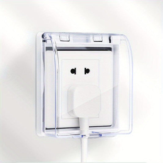Waterproof Power Outlet Cover Box Bathroom Safety Switch Socket Protection