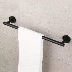 Stainless Steel Towel Bar Wall Mounted Holder with Clothes Ha
