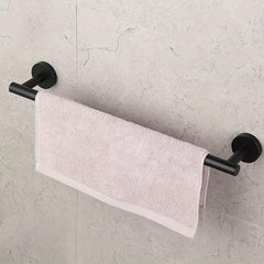 Stainless Steel Towel Bar Wall Mounted Holder with Clothes Ha