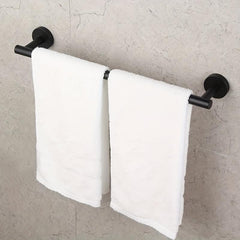 Stainless Steel Towel Bar Wall Mounted Holder with Clothes Ha