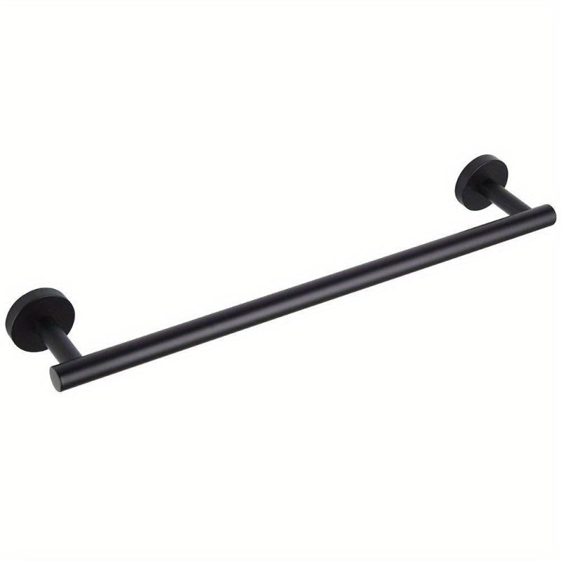 Stainless Steel Towel Bar Wall Mounted Holder with Clothes Ha