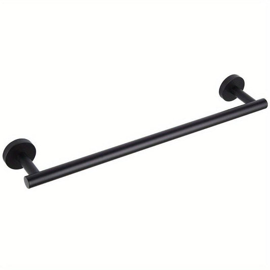 Stainless Steel Towel Bar Wall Mounted Holder with Clothes Ha