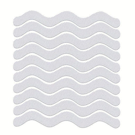 12pcs Anti slip S Shower Stickers Bathroom Safety Strip