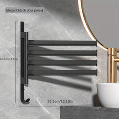 Rotating Towel Bar Wall Mounted with Towel Holder
