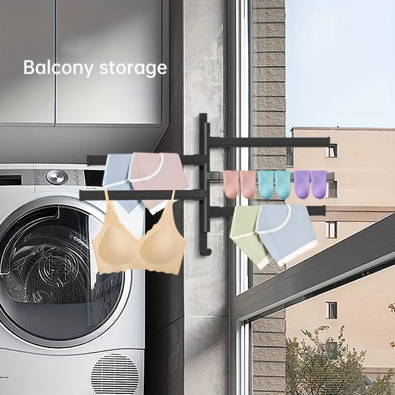 Rotating Towel Bar Wall Mounted with Towel Holder