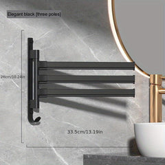 Rotating Towel Bar Wall Mounted with Towel Holder