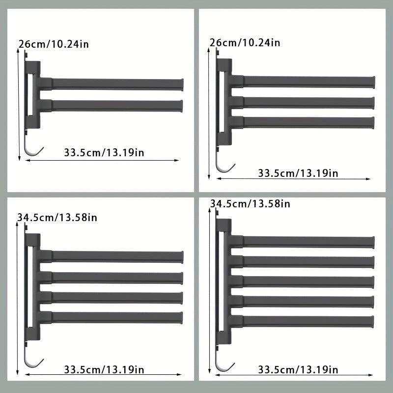 Rotating Towel Bar Wall Mounted with Towel Holder