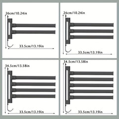 Rotating Towel Bar Wall Mounted with Towel Holder