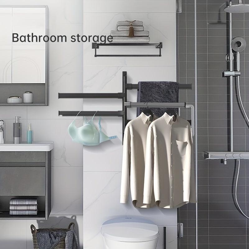 Rotating Towel Bar Wall Mounted with Towel Holder