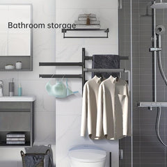 Rotating Towel Bar Wall Mounted with Towel Holder