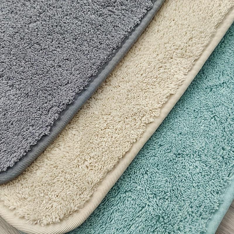 Nordic Style Solid Bath Mat Toilet 3 Piece Sets Bathroom Rug Toilet Lid
