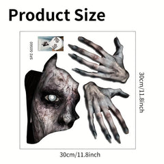 Halloween Horror Toilet Sticker Handprint Decor Room Decor