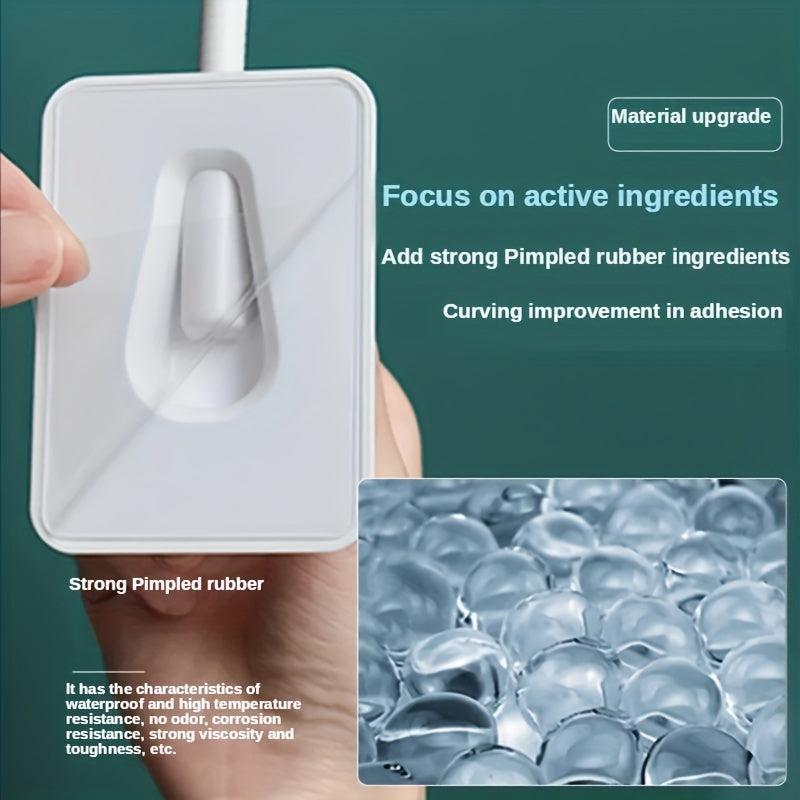360 Adjustable Adhesive Shower Head Holder Universal Bathroom Base Wall Mount