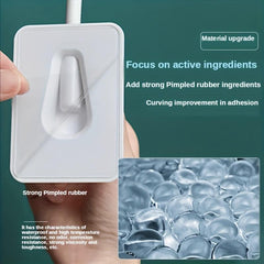 360 Adjustable Adhesive Shower Head Holder Universal Bathroom Base Wall Mount