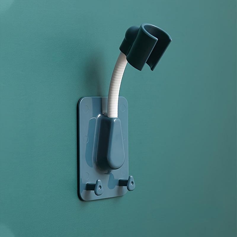 360 Adjustable Adhesive Shower Head Holder Universal Bathroom Base Wall Mount